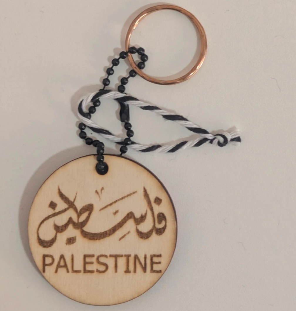 Palestine Flag Keyring Circle