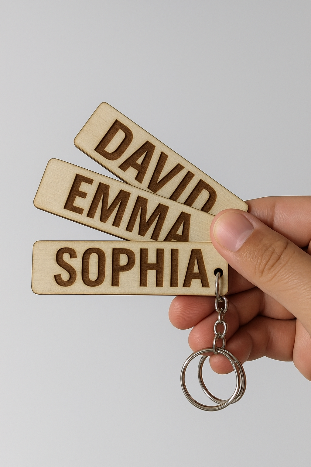 Personalised Name Engraved Keyring