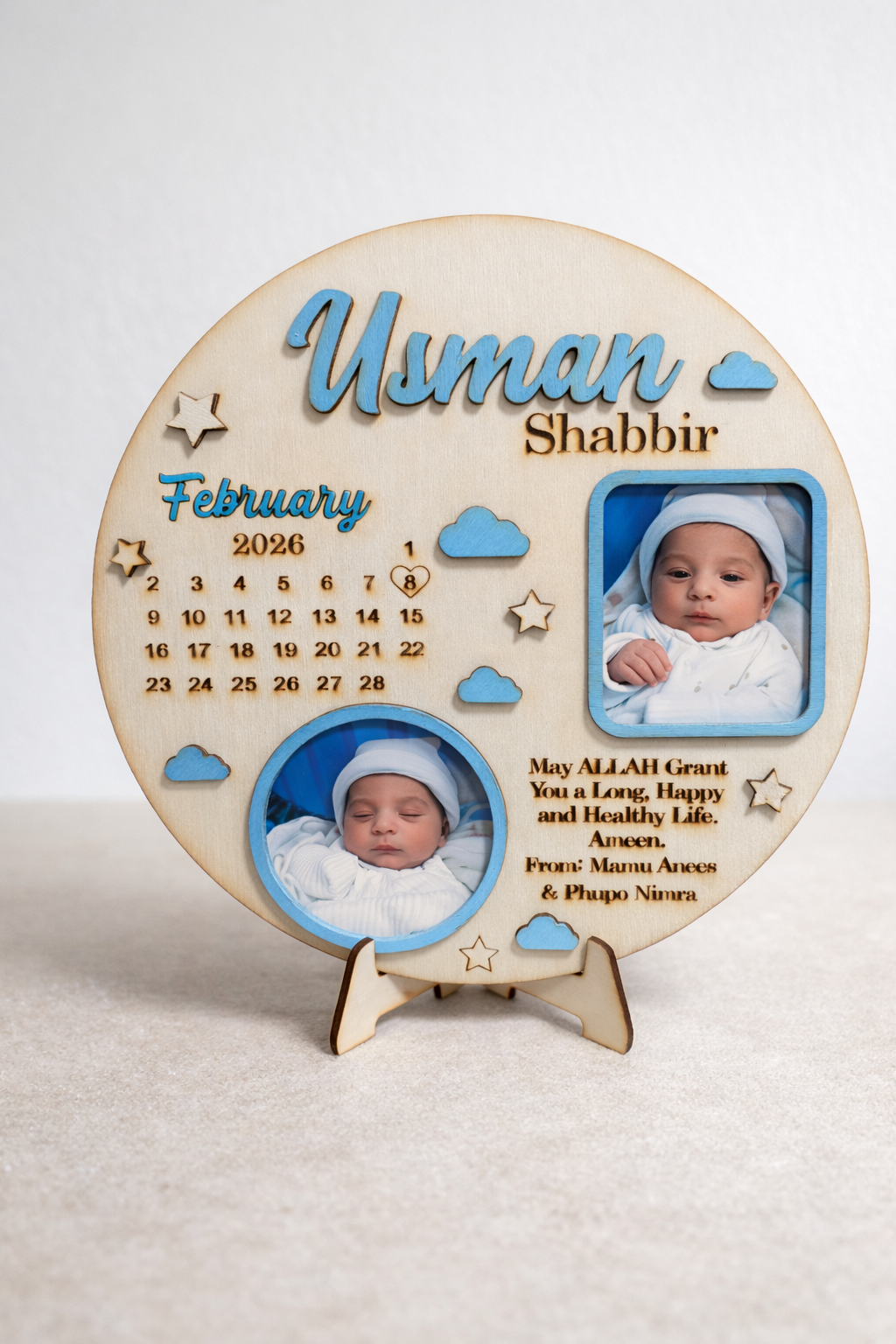 Baby Photography Name Badge Plaque
