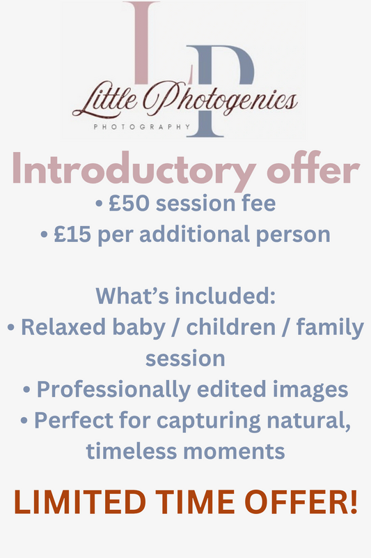✨Intro offer✨Little Photogenics Photography Session Booking
