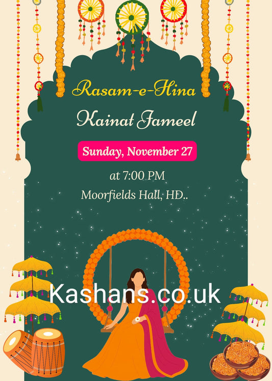 Invitation Cards For Mehndi